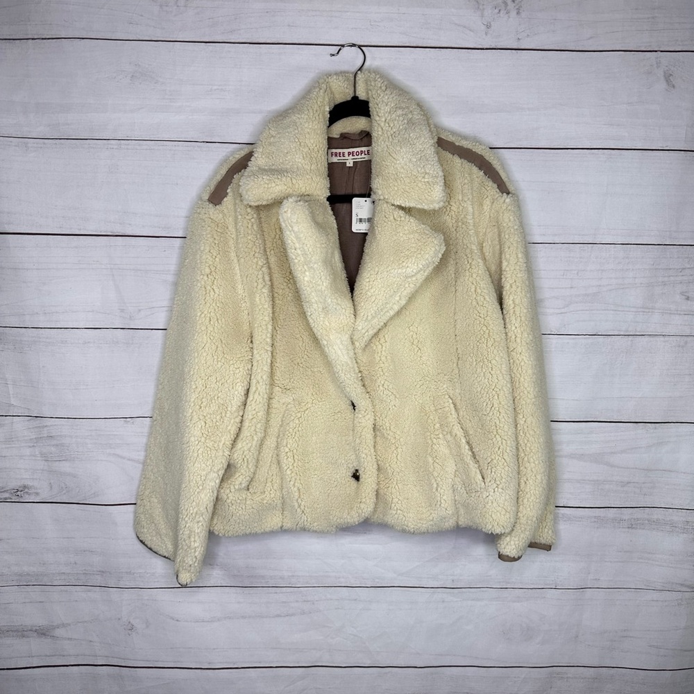 NWT‎ Free People Joplin Cozy Jacket Ivory Size Small - Picture 5 of 9